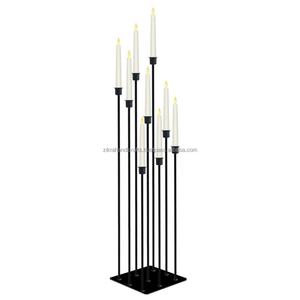 <b>Black</b> <b>Candle</b> <b>Holder</b> Iron Candelabra Latest Collection for Home Villa Indoor Outdoor Dining Room Table Decor Cheap <b>Candle</b> Stand - Product Image 1