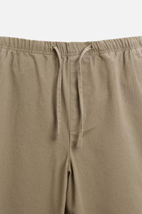 Cotton Sweatpants <b>Trousers</b> Loose Fit Sustainable Fabric <b>Light</b> Washed Heavyweight Knitted Line Patter Soft breathable daily use - Product Image 6