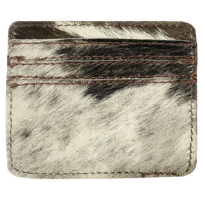 Top Indian Manufacturer Newly Launched Vintage Bohemian Fashion Card <b>Wallet</b> Tri-Colored Hair Cowhide Two Flowers <b>Zip</b> Portable - Product Image 1