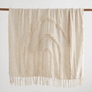 Haute qualité confortable doux canapé jeter couverture Boho couverture décorative pique-nique couverture avec gland jeter pour lit - Product Image 4