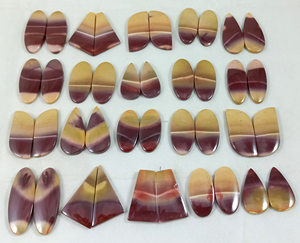 Natural Mookaite Jaspe Par de piedras preciosas sueltas Cabujón Curación Cristal Cuarzo Chakra Espiritual Venta al por mayor Piedra preciosa suelta - Product Image 6