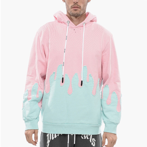 เสื้อฮู้ดดี้ผู้ชายสไตล์สตรีทแบบ OEM ลุคเท่ๆ ขาดๆ แบบวินเทจ ผ้าคอตตอนผสม น้ำหนักปานกลาง ดีไซน์เท่ๆ สำหรับผู้ชาย - Product Image 1