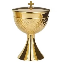 Ciboire de Luxe en Laiton Sacré pour les Services de Communion et la Présentation à l'Autel de l'Église
