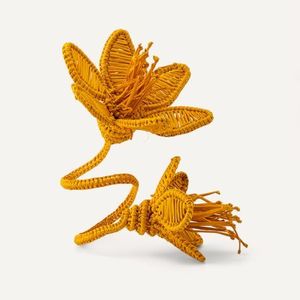 Handmade Bamboo Flower Decor Bohemian Style Irregular Shape Home Decoration or Dinnng - Product Image 2