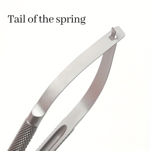Porte-aiguille micro-précis en acier inoxydable 12,5/14,16 cm, droit ou courbé, instrument chirurgical à fixation stable - Product Image 2