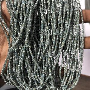 Perles de pierres précieuses brutes non taillées en diamant bleu naturel de 2 mm et 3 mm, certifiées IGI, pour bijoux, dernière collection AAA 20 carats en ligne - Product Image 2