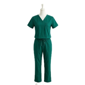 Venta al por mayor HYPEN SPORTS Camiseta de manga corta rosa intenso antiarrugas, azul marino y verde azulado, de tela de alta gama, lavable, para hospital - Product Image 1