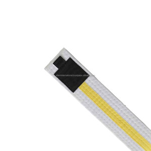 Alta calidad Unisex algodón Judo Karate Bjj Taekwondo cinturones logotipo personalizado impresión para Kung Fu artes marciales clasificación - Product Image 5