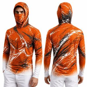Vêtements de pêche personnalisés avec impression par sublimation camouflage, t-shirt de pêche léger à manches longues pour hommes - Product Image 1