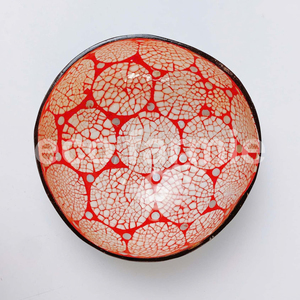Ready to ship - Coconut lacquer bowl eggshell inlay lacquered coco shell bowls best price from <b>Vietnam</b> factory - Product Image 2