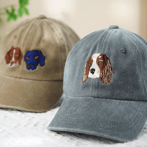 Casquettes de baseball personnalisées avec broderie sur patch, 6 panneaux, étiquette tissée, visière incurvée, en tissu délavé - Product Image 2