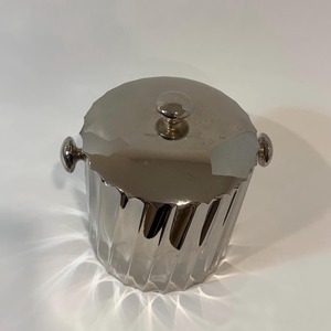 Stylish Silver Mirror Finished Ice Tub <b>With</b> <b>Lid</b> For Hotels Bar Counters And Home Bar Spaces Beverage Cooling Use From India - Product Image 4