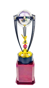 RTS PRÊT À EXPÉDIER Vente Chaude Europe Or Ruban Métal Trophées Cricket Crown Top Sport Métal Trophée pour Gravure À BAS PRIX - Product Image 6