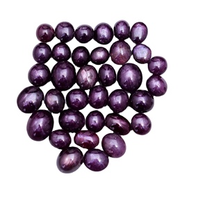 Zafiro de estrella natural, tamaño de lote ovalado de 9x8mm a 12x10mm para anillo, suministros para hacer joyas, cabujón, piedras preciosas sueltas - Product Image 1