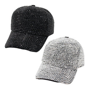 Gorras de Béisbol con Pedrería y Logotipo Personalizado, Estilo Urbano de Moda, Ajuste Cómodo y Deportivo, para Adultos, Tela Común en 3D - Product Image 1
