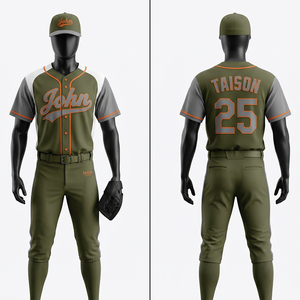 Uniforme de baseball personnalisé à rayures noires, maille polyester 180 GSM, logo en twill sublimé, ensemble d'équipe - Product Image 5