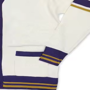 Crea tu Propio Suéter Cárdigan de Punto con Logotipo Personalizado de Alta Calidad, Cuello en V, Informal, para Hermandades/Fraternidades/Escuelas/Universidades - Product Image 3