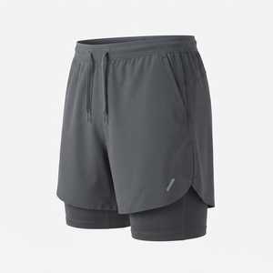 Wholesale Custom Logo <b>Men</b> 2 in 1 Running <b>Shorts</b> Quick Dry Gym Fitness Workout Sports <b>Shorts</b> with Pocket OEM ODM Manufacturer - Product Image 3