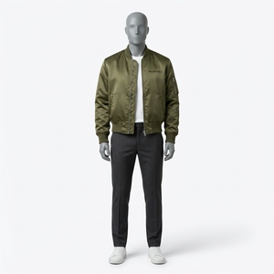 Chaqueta bomber acolchada verde oliva para hombre, ropa de calle, chaquetas de invierno al por mayor, chaqueta informal para hombre - Product Image 4