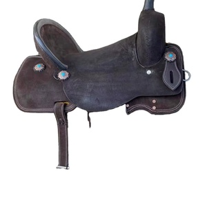 Silla de Montar Occidental de Cuero Genuino HORZE N PET INTERNATIONAL, Mejor Precio, para Barril y Placer - Product Image 5