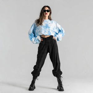 Sudadera de cuello redondo para mujer, de 550 GSM, de peso pesado, estilo jogger holgado, con hombros caídos, para invierno - Product Image 5