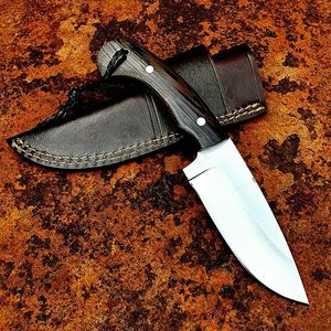 Couteau de chasse compact à lame fixe avec étui en cuir, couteau de chasse portable, approvisionnement en gros, USA Europe, couteau EDC d'extérieur, vente en gros - Product Image 1