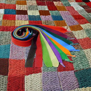 Cordones ecológicos trenzados planos con colores personalizados para bolsas de papel, prendas de vestir, textiles para el hogar, mango de cuerda elegante - Product Image 2