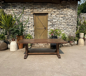 Rustic Brown Recycled Wood Oak <b>Table</b> Furniture for Home Use from VietNam Square Solid Wood Dining <b>Table</b>, <b>Walnut</b>, Pine - Product Image 3
