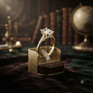 Elegant Emerald Cut Lab Grown <b>Diamond</b> Engagement <b>Ring</b> 14K Yellow Gold Solitaire Bridal Wedding <b>Ring</b> Fine Jewelry - Product Image 1