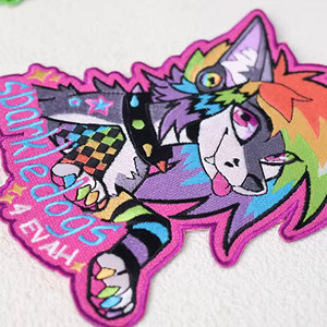 Wholesale Eco-Friendly Chenille <b>Patches</b> <b>Sew</b>-<b>On</b> Style Woven Fabric Colorful Custom Logo High Quality Embroidery Sequins <b>Patches</b> - Product Image 2