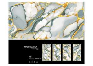 Azulejos de porcelana dorados de alta calidad, sin fin, de 600x1200 mm, de gran tamaño, para sala de estar, baño, cocina, pared y decoración interior premium. - Product Image 4