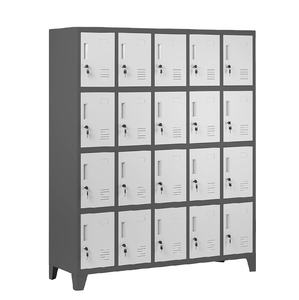 Armoire de rangement métallique durable et étanche à 18 portes avec serrure à clé pour bureau, salle de sport ou école – Stockage sécurisé - Product Image 4