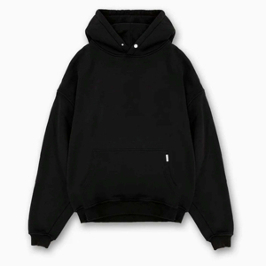 Sudadera con Capucha Oversize de Felpa Francesa, Bordada, Estilo Urbano para Hombre, 100% Algodón, Invierno, Térmica, con Estampado - Product Image 3