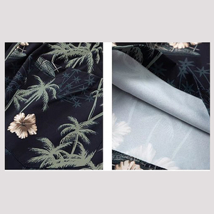 Shorts de bain décontractés personnalisés pour homme, 100 % coton, avec imprimé floral par transfert thermique, style cargo à boutons, sexy - Product Image 5