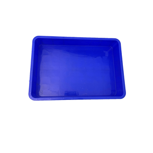 Blue Rectangle Eco-Friendly Plastic <b>Storage</b> Box with Lid <b>Stackable</b> PP <b>Container</b> 4mm Thickness Household Industrial Use - Product Image 3