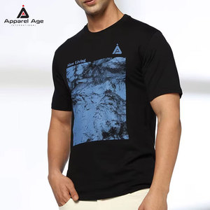 เสื้อยืดคอกลมสำหรับผู้ชายเสื้อคอตตอน100% สำหรับผู้ชายเสื้อยืดพิมพ์ลายสกรีนลายตามสั่งแบบใส่สบายระบายอากาศ - Product Image 1
