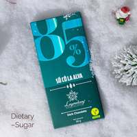 Barra de Chocolate Agridulce 85% Sin Azúcar, Chocolate Negro Sólido de Alta Calidad para Regalos en Caja Personalizada