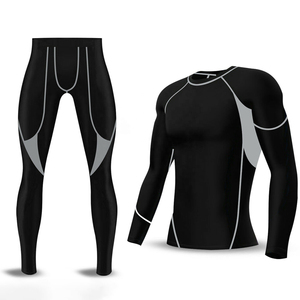 ชุดออกกำลังกายระบายอากาศ Compression 2026 เสื้อแรชการ์ดแขนยาวสำหรับผู้ชาย กางเกงฟิตเนส ชุดคอมเพรสชั่น - Product Image 5