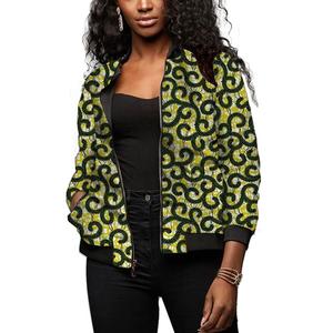 เสื้อแจ็กเก็ตนักบิน1-5XL สำหรับผู้หญิงพร้อมเสื้อผ้าสไตล์แอฟริกันพิมพ์ลายอังการา - Product Image 4