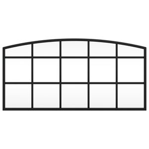 Specchio da Parete in Vetro Nero 23,6 X 11,8 Pollici con Cornice in Ferro Verniciato a Polvere, Stile Unico e Durevole - Product Image 3