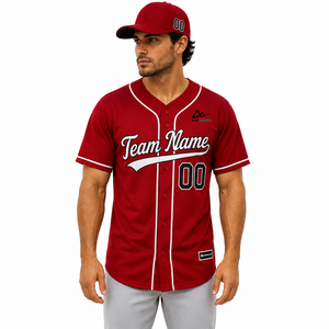 modern sports jersey offering soft comfort and a flexible fit for regular training and active game play for baseball teams - Product Image 6