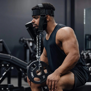 Arnés Ajustable para Cabeza y Cuello, Ecológico, para Entrenamiento Profesional de Fisicoculturismo y Levantamiento de Pesas, en Oferta - Product Image 6