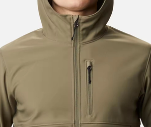 <b>Men's</b> Winter Hooded Softshell <b>Fleece</b> <b>Lined</b> Waterproof <b>Jacket</b> with Full Zip Printing Breathable & Windproof - Product Image 5