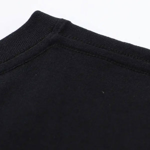 T-shirt à manches courtes pour homme, col rond, noir, coupe classique, 100% coton jersey, respirant, 180g, imprimé à l'écran - Product Image 6