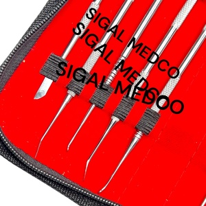 Juego de Herramientas de Escultura de Cera y Arcilla de Acero Inoxidable de Doble Punta, 10 Piezas, con Estuche de Cuero Artificial para Modelado y Arte - Product Image 3