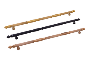 Aluminum Main <b>Door</b> Luxora Design Pull Handle PVD Gold <b>Matt</b> Rose Gold <b>Matt</b> <b>Black</b> Spindle Finial Entrance Hardware - Product Image 2