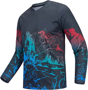 Maillot de vélo personnalisé pour hommes, vêtements de descente, maillot de cyclisme, maillot de moto tout-terrain, maillot de VTT, maillot de BMX personnalisé - Product Image 4