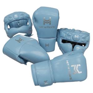 Conjunto de Entrenamiento Profesional de Primera Calidad con Cierre de Cordones, Logotipo Personalizado OEM, Guantes de Piel de Vacuno Genuina - Product Image 4