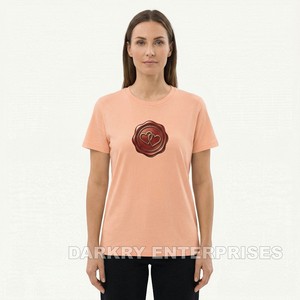 Fabricante de Camisetas Personalizadas para Mujer, Camiseta con Estampado de Colibrí Amarillo y Corazón Floral, Proveedor OEM, MOQ Bajo, Camiseta de Algodón a la Moda para Mujer - Product Image 5