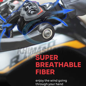 Guantes de Motocicleta de Cuero de Nuevo Estilo para Motociclismo al Aire Libre, Guantes de Carreras de Dedo Completo con Diseño Antideslizante y Transpirable - Product Image 4